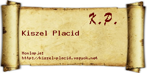 Kiszel Placid névjegykártya